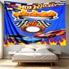 Hot Wheels Print Tapestry - Portable Wall Decor Cloth, for Home, Dorm, Travel, Bedroom, Living Room - Ideal Birthday Housewarming Gift