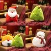 Christmas Theme Santa Claus Snowman Deer Plush Doll Toy Pillow For Gift Giving