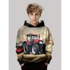 Jungen Mode 3D Druck Auto Traktor Hoodies Kinder Sweatshirt Hoodies Jungen Oberteile Herren Trainingsanzüge Outdoor Kleidung Outdoor Hoodies