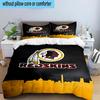 Washington Redskins 3PCS Bedding Set 2D Printing (Includes 1 Duvet Cover + 2 Pillowcases Coreless), Bedroom decor,Fan gift