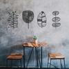 Set of 4 Metal Leaf Wall Art, Modern Minimalist Steel Sculpture, Botanical Home Decor, Christmas Gift