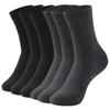 6 Pairs Men's Large Seamless Sweat-Absorbing Odor-Resistant Mid-Calf Socks for Autumn/Winter