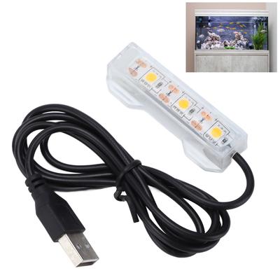 Aquarium Light USB Charging Plastic Fish LED Light for Plants Landscape