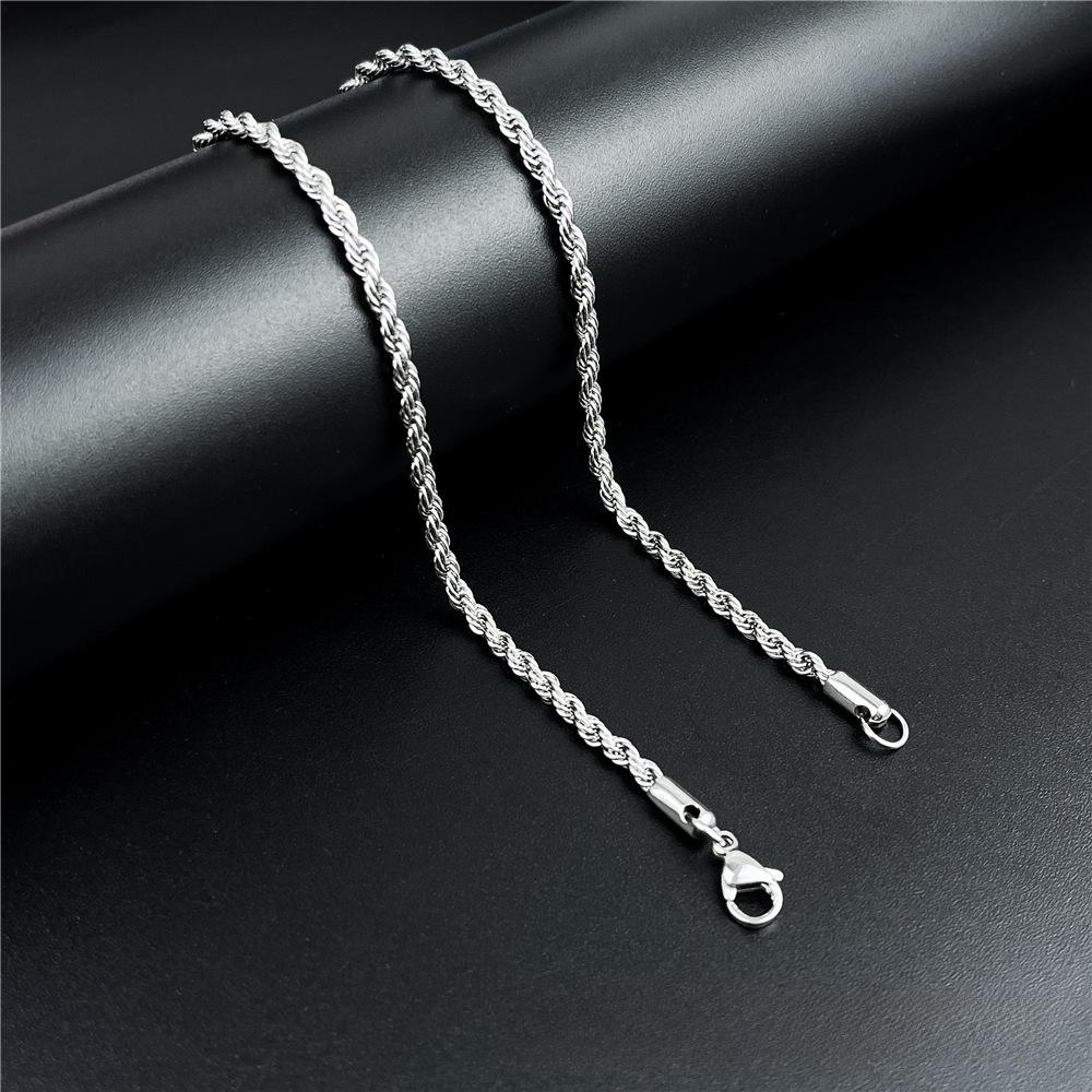 

Унисекс-колье из титановой стали с кубинской цепочкой — стиль хип-хоп, дизайн в виде змеиной кости, универсальная цепочка на ключицу