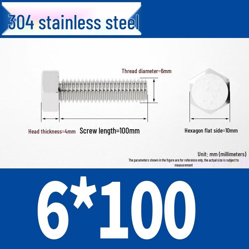 304 Stainless Steel Hex Bolt