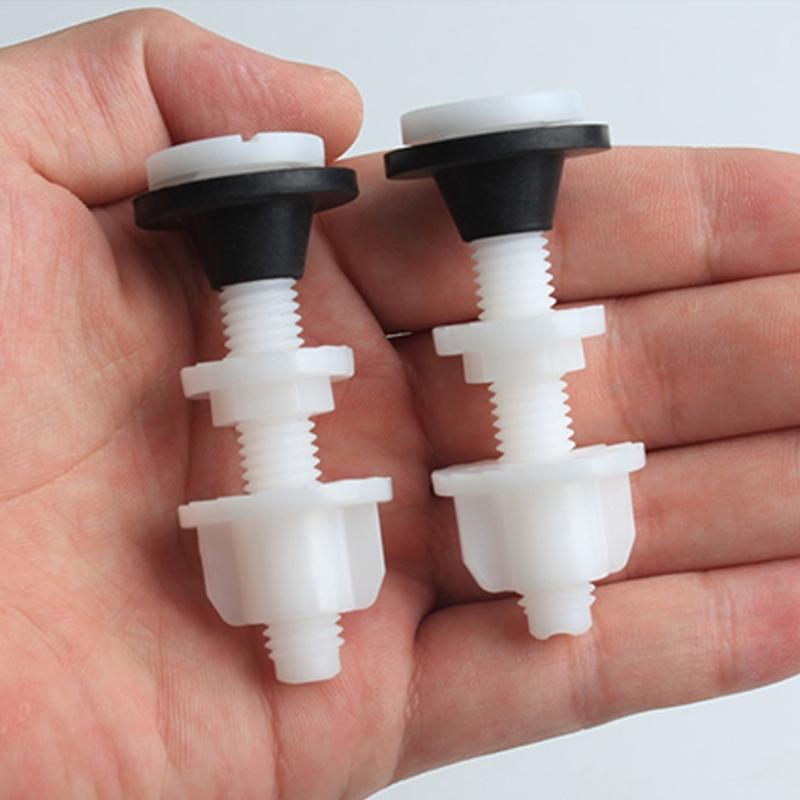 2Pcs Toilet Cistern Fixing Kit Fastening Bolts Plastic Toilet Water Tank Screws Prevents Leakage And Loosening