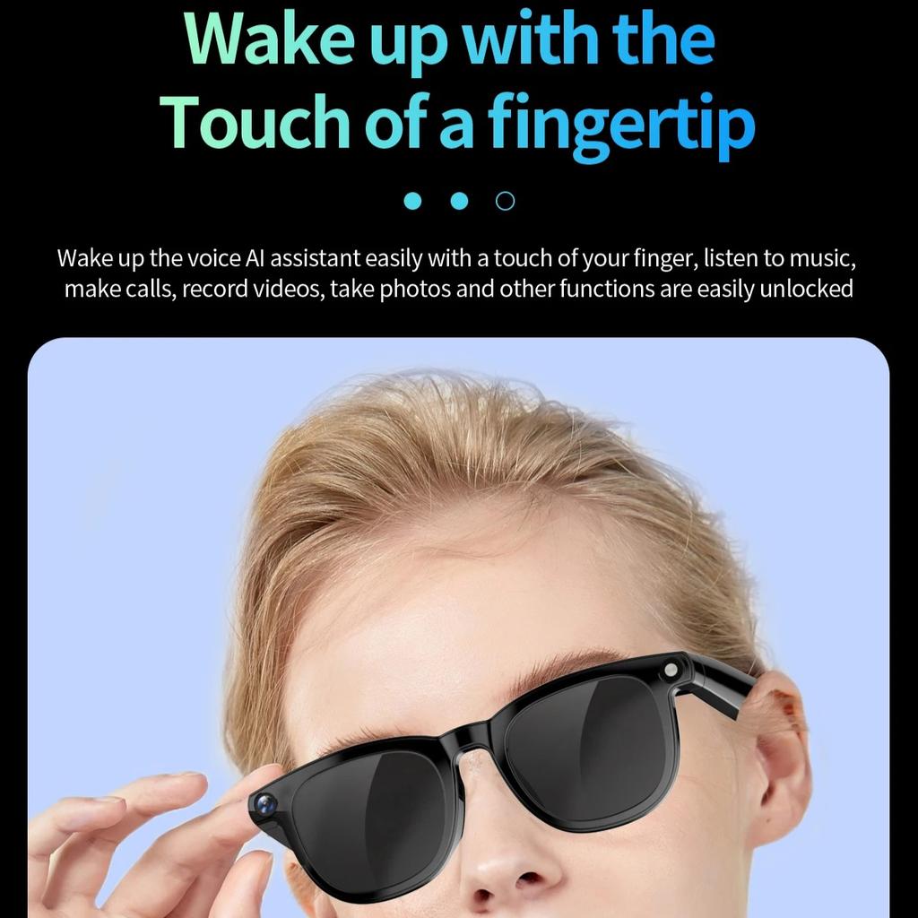 2-in-1 4K Smart AI Brille 800 Megapixel AI Aufnahme Kamera HD Foto Video Sprachanruf Übersetzung Wasserdicht Bluetooth AI Brille