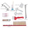 12Pcs Beekeeping Tools Kit Stainless Steel   Tool Bee Brush Extracting Fork