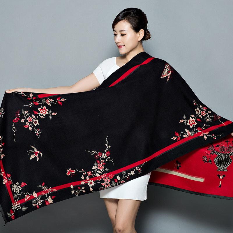 New Arrival Women'S Scarl Thickening Warm Pashmina Cashmere Scarf Female Autumn Winter Soft Scarf Shawl Multipurpose Blanket
