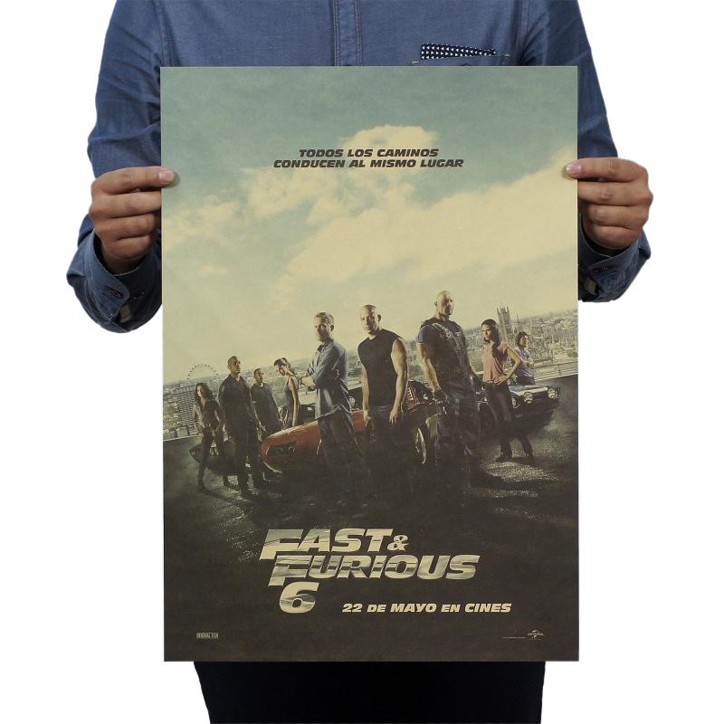 Póster de Película Clásica Nostálgico Titanic Fast and Furious Decoración de Pared para Bar Cafetería Pintura