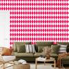 Harlequin Diamonds Wallpaper Pink and White for Living Room and Bedroom 50x1000