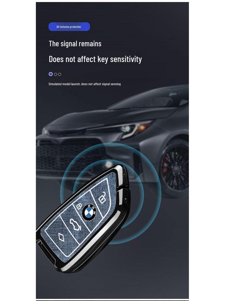 Compatible Key Case for BMW X1, X2, X3, X5, i3, 3 Series, New 5 Series, 325li, 530