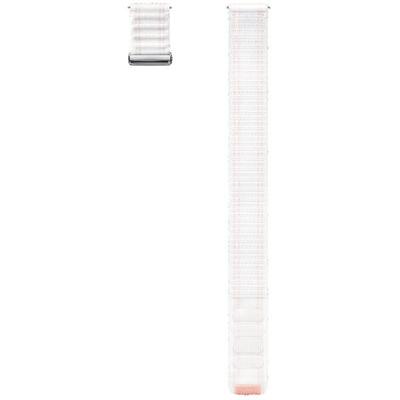 Fabric Band Strap Samsunget-Svl30Swegeu For Watch7 / 6 / 5 / 4 20Mm S/M Pink-White