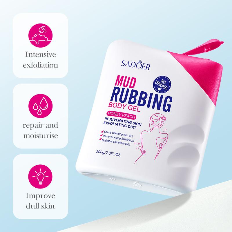 Mud Yubao 200ml SADOER Cleansing Pores Body Cleansing Scrub