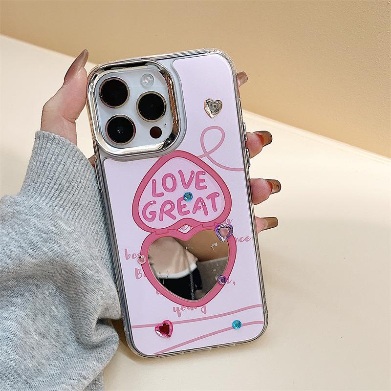 

Чохол Zhitai Mirror Diamond Case для iPhone 15/14 Pro/12/16 Pro Max iPhone 7 Plus/8 Plus