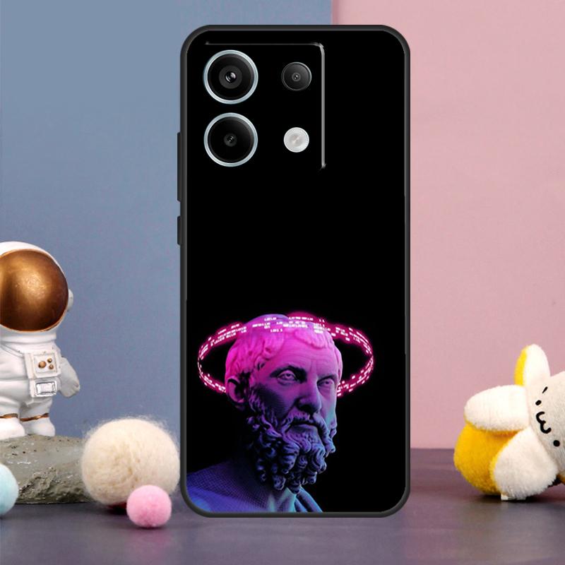 

Greek God Statue Face Case For Xiaomi Redmi Note 13 11 9 10 12 Pro Plus 12S 11S 10S 9S Redmi 12 10C 12C 13C Cover Redmi Note 10 4G