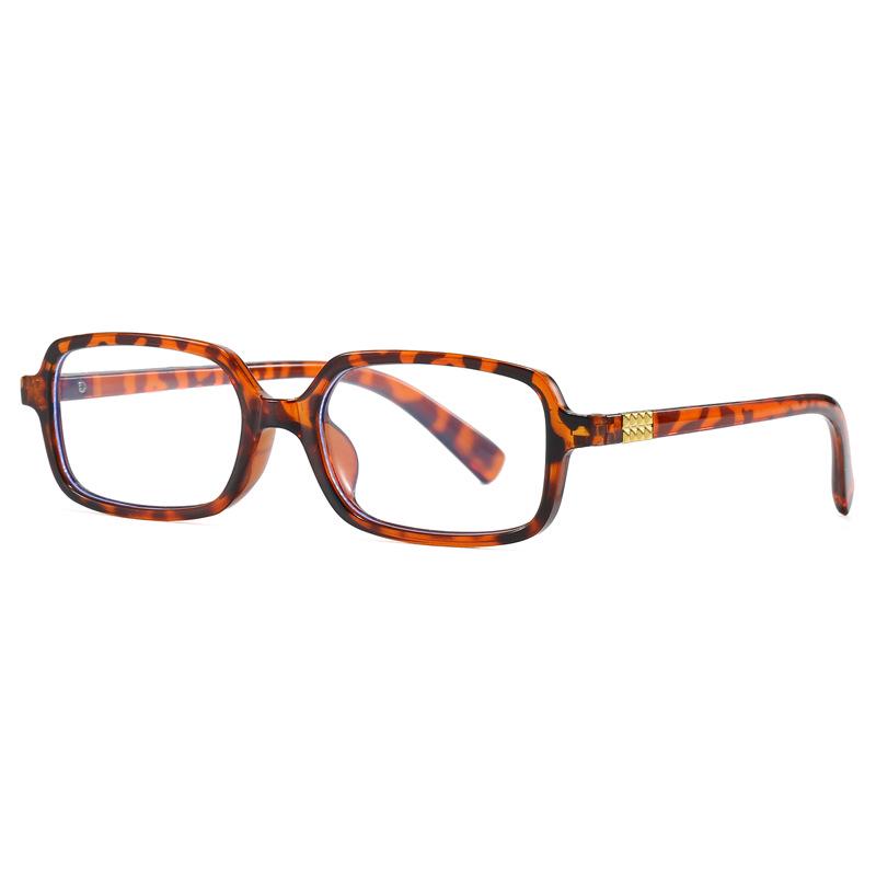 8065 Retro Square Sunglasses: Unisex Small Frame with Blue Light Blocking & Myopia Compatible
