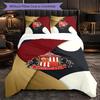 Set Biancheria da Letto a 3 Pezzi Sunderland Football Morbido Set Copripiumino con Federe Set Decorazione Camera da Letto per la Casa