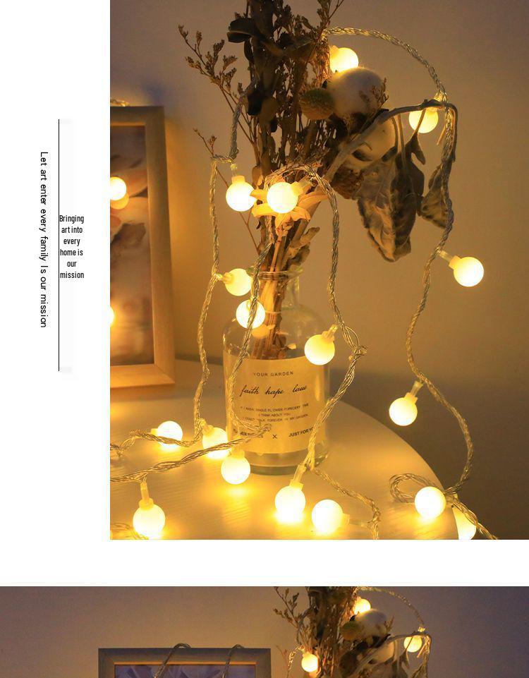 Outdoor Solar LED String Lights - Colorful, Energy-Saving, Long Battery Life