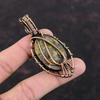 Evil Eye Fruit Jasper Copper Pendant Copper Wire Wrapped Pendant Rainbow Moonstone Pendant Unique Evil Eye Jewelry Handmade Gemstone Pendant