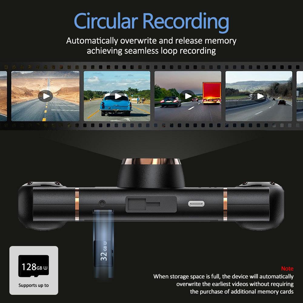 4-Channel 360 Degree Dash Cam For Cars WIFI APP Car DVR 1080P 4 Camera Lens Video Driver Recorder Rear View Camera for Vechile