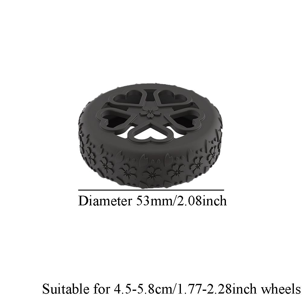 4PCS Premium Silicone Luggage Wheels Protector Covers Silent Shock-Proof Suitcase Wheels Cover Durable Trolley Box Casters Cover