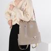 Floral Embroidered Double Backpack Large Capacity Women's Bag Oxford Fabric Blue Black Khaki