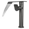 Brushed Gold 360 Rotating Bathroom Faucet Brass Basin Faucet Black Waterfall Tap Wash basin Faucet Hot & Cold Lavotory Faucet