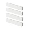 Yamazaki Jitsugyo Magnet Bar Set of 4 White Approx. W10XD1XH1.8cm (per Piece) Tower Easy To Remove 5407