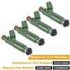 4 Stück Einspritzdüsen 23250-22040 für Toyota Celica MR2 Spyder Corolla Matrix Chevy Prizm Pontiac Vibe 1.8L L4 Benzin DOHC 2000-2006