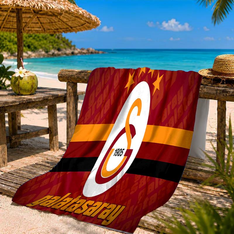 Galatasaray Football Club Beach Towel Microfiber Beach Towel, Lightweight and Quick-Dry, for Summer Travel, Swimming Pool Fan Birthday Gift