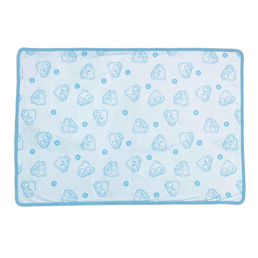 MORIPiLO Sanrio Summer Towel Blanket (Hangyodon Cool Blanket) Cute Cooling 70x100cm Blue SANRIO Character Morishita Pillow