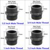 1/2-2Inch Double Male Thread PVC Equal Straight Connectors Aquarium Fish Tank Pipe Connector Fitting Garden Water Pipe Connector