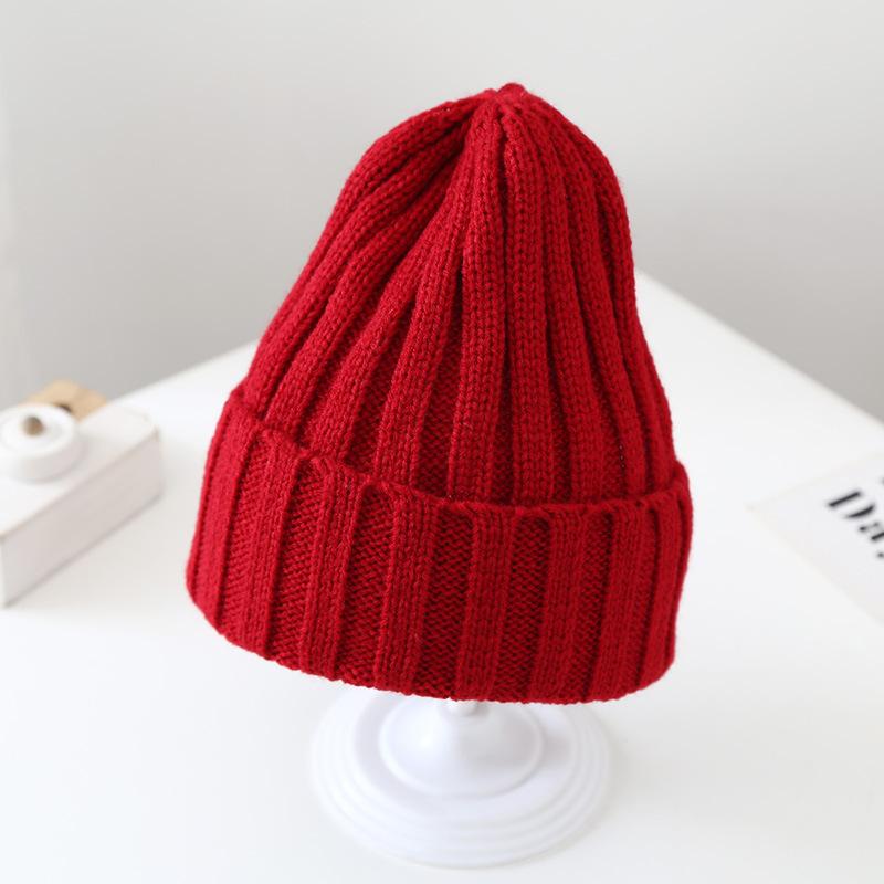Pointy Hats Crochet Baby Hat Solid Color Girls Boys Cap New Children's Knitted Hat  Kids Beanie