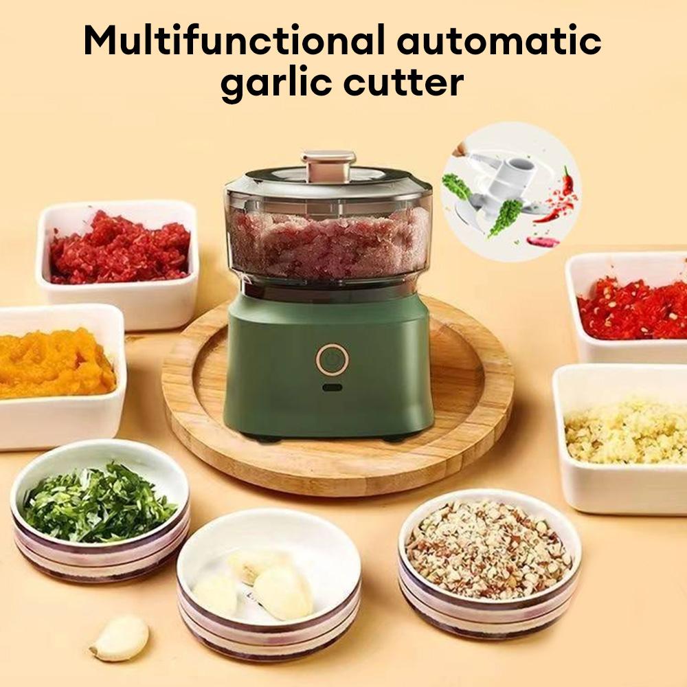 350ml Multifunctional Household Electric Garlic Tamper Kitchen Wireless Stir Mud Meat Grinder Kid Auxiliary Food Machine