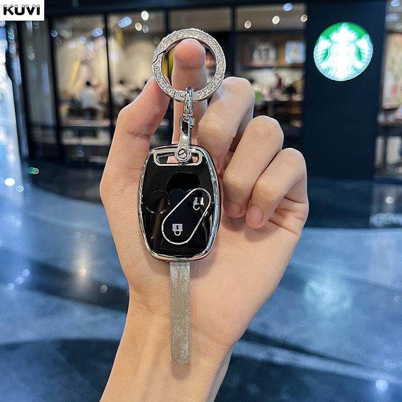 2 3 Buttons Tpu Car Key Case Cover For Honda Accord Civic Crv Cr-V Pilot Insight Ridgeline Protected Holder Keychain Accessories