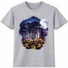 Owl T-Shirt Wildlife Graphic Tee Nature Bird Animal Lover Forest Gift Top