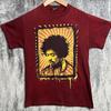 Vintage ODM Jimi Hendrix Red Yellow Starburst Art Portrait Graphic T Shirt Sz S Unisex T-Shirt