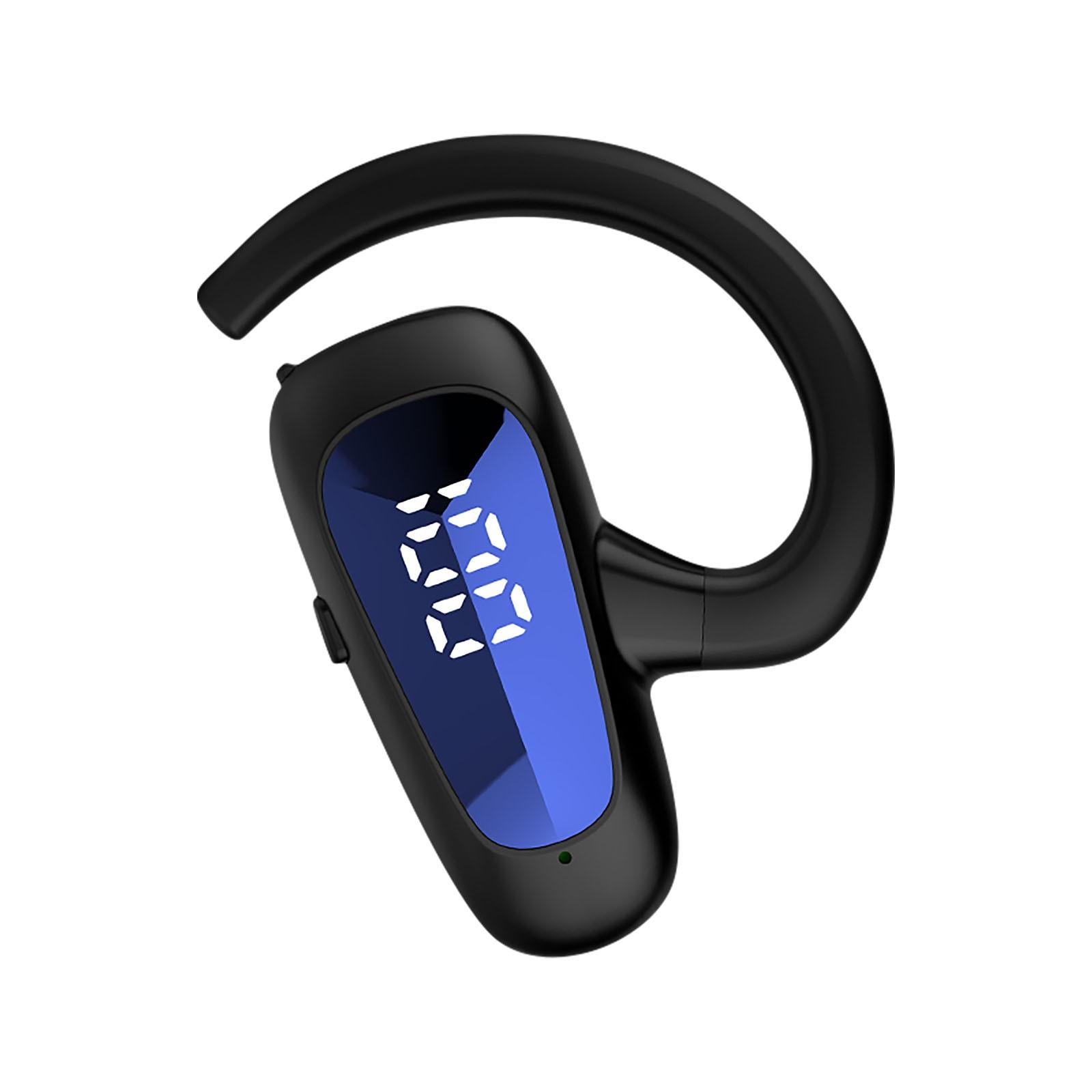 

T8 Bluetooth-гарнитура, беспроводные наушники, ушная деловая стереогарнитура, Bluetooth 5.2, гарнитура для спорта с микрофоном One Size синий