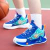 Children's Basketball Shoes for boys2026New Leather Waterproof Rotating Buckle Sports Shoes for Boys