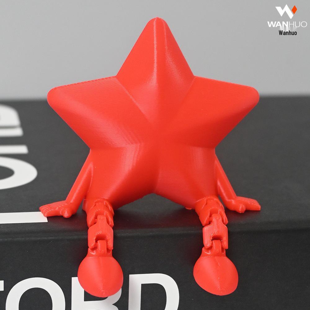 Cute Star Movable Joint Toy Doll - 3D Printed Handcrafted Gift Ornament