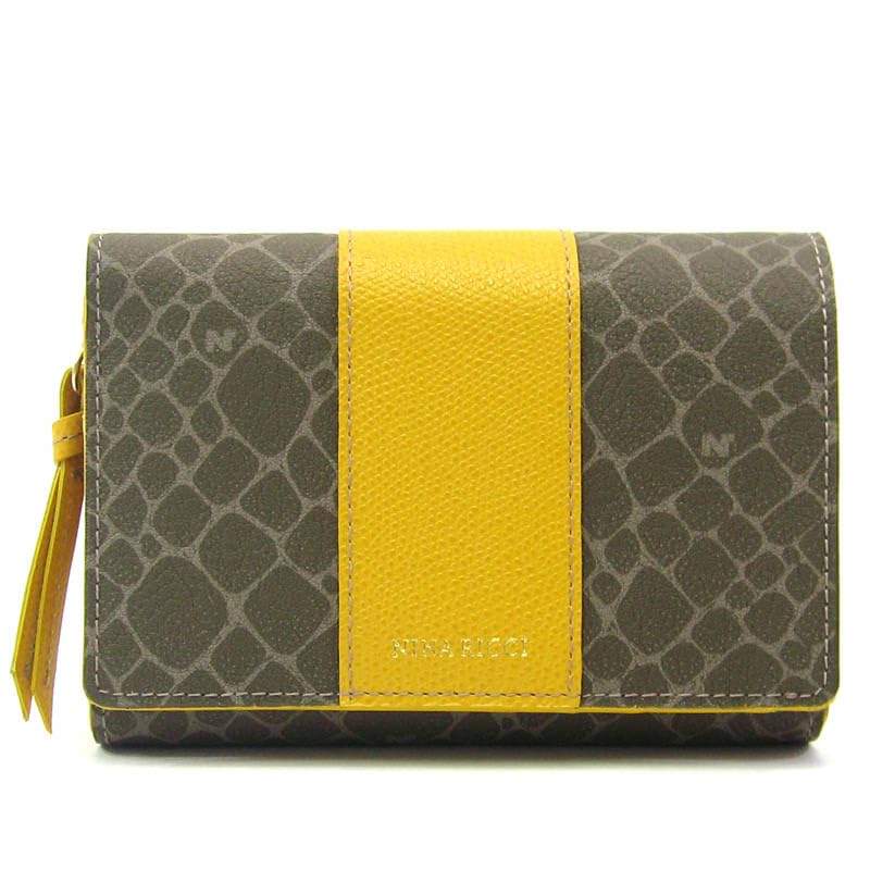 

Кошелек Nina Ricci Grain Nouveau, кошелек-бифолд, желтый 85-8003, женский