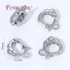 18K Gold Plated Enhancer Bail Clasp,D Shape Openable Pendant Connector For Jewelry Making Findings DIY Bracelet Accessories