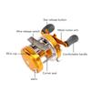 Metal Fishing Reel Soft Grip Powerful All Metal Fishing Lure Reel for Inshore Boat Freshwater Saltwater Fishing Left Hand