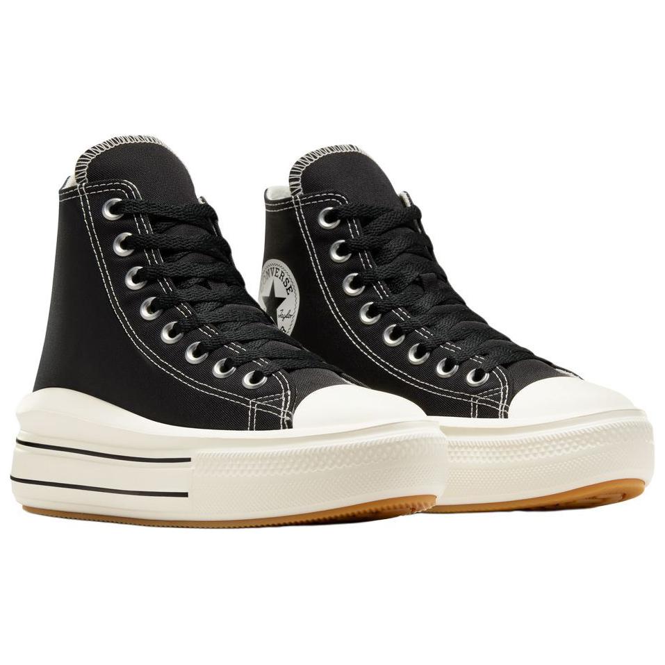 Converse ALLSTAR CTAS MOVE HI bequeme und vielseitige High-Top-Canvas-Schuhe für Damen in Schwarz und Weiß