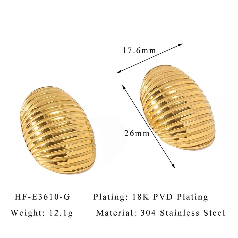

Высококлассные серьги из титановой стали с 18-каратным золотым покрытием, неправильной геометрической формы, для женщин