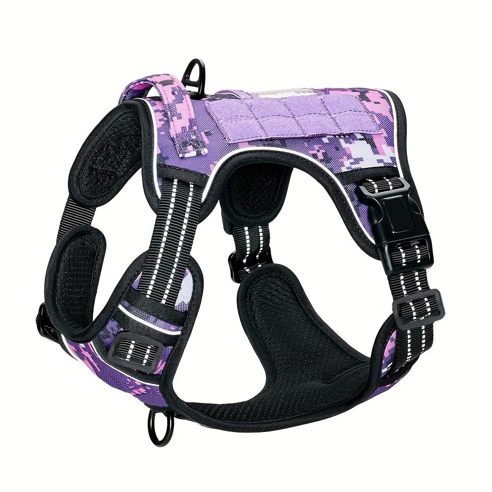 No-Pull Dog Harness, Military Vest with Handle. Reflective, for Large Service Dog Training. Hand Wash.