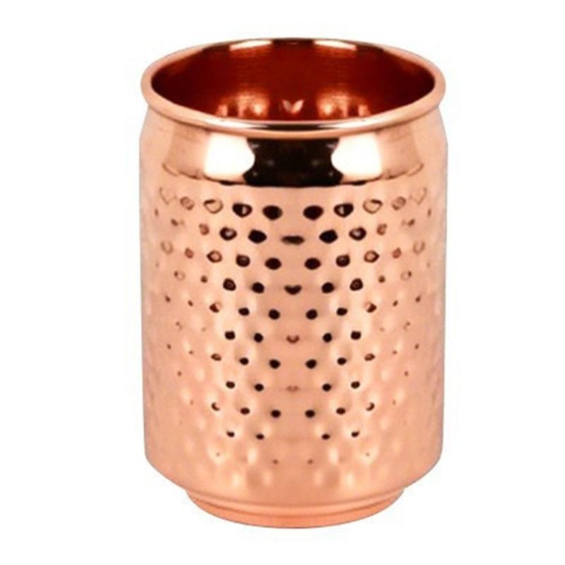 Copper Cocktails Mug with Textured Metallic Finish, Hammered Moscow Mules Cup for Home Dining, Kitchen Bar, Parties, Camping, and Picnics