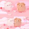 1Pair Magnetic Pig Keychain Backpack Bag Pendant Dolls Gift for Girls Children