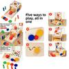 Educational Gear Coin Box Wooden Puzzle Toy For Preschool Learning